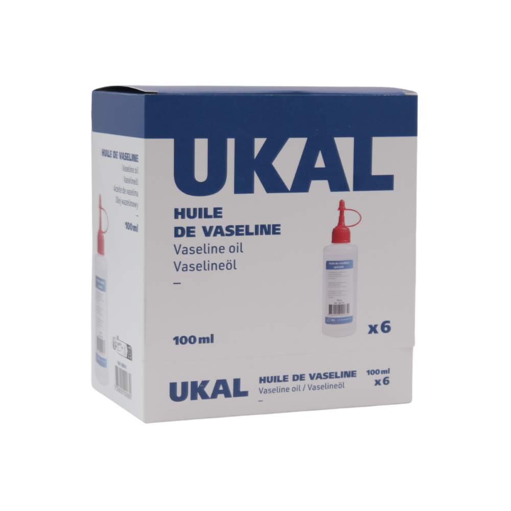 6 vaseline oil flasks 100ml