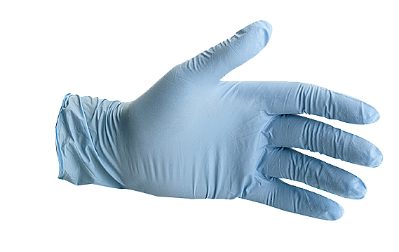 100 Gants en nitrile bleu taille M  