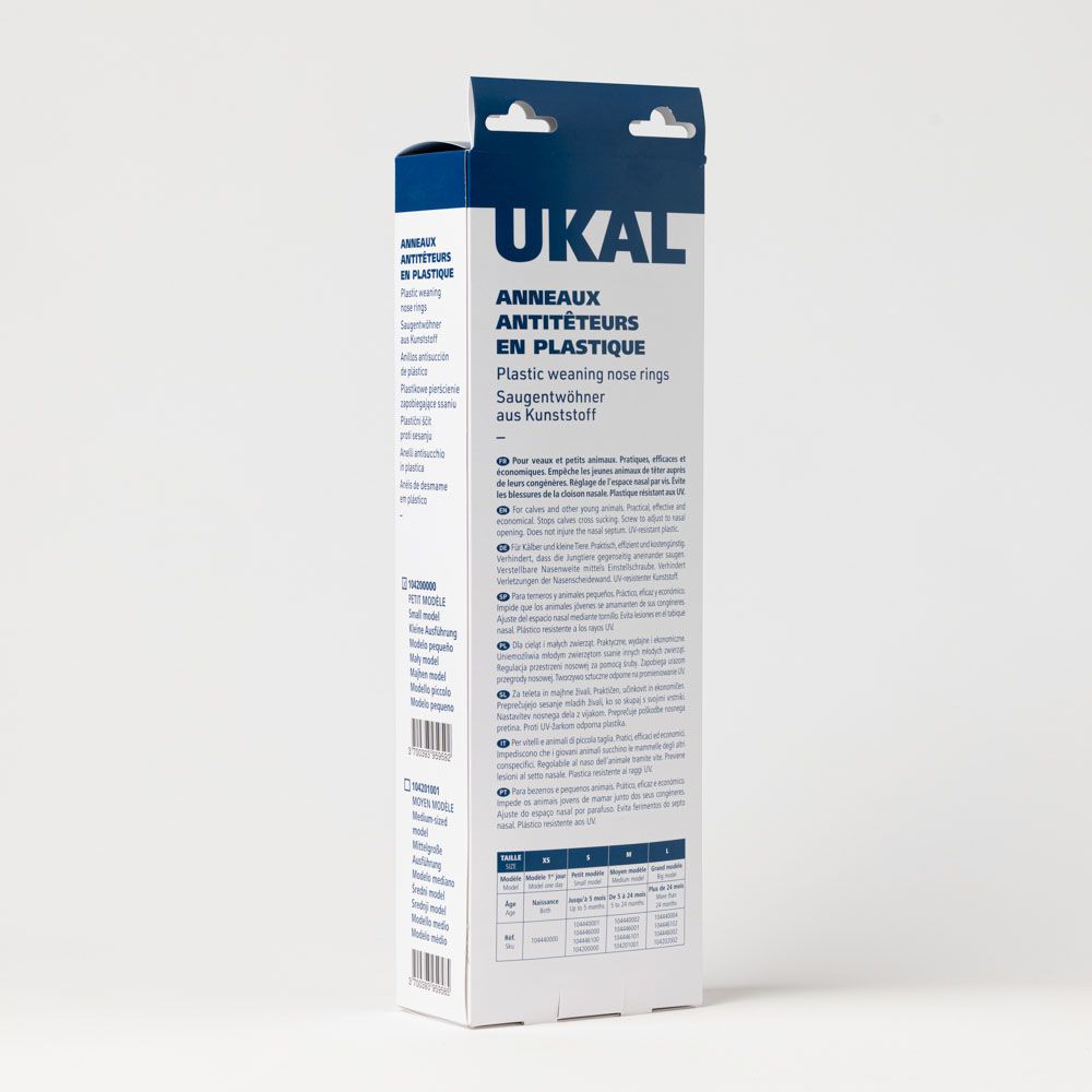 Viehsaugentwöhner Kunststoff Blau M X12