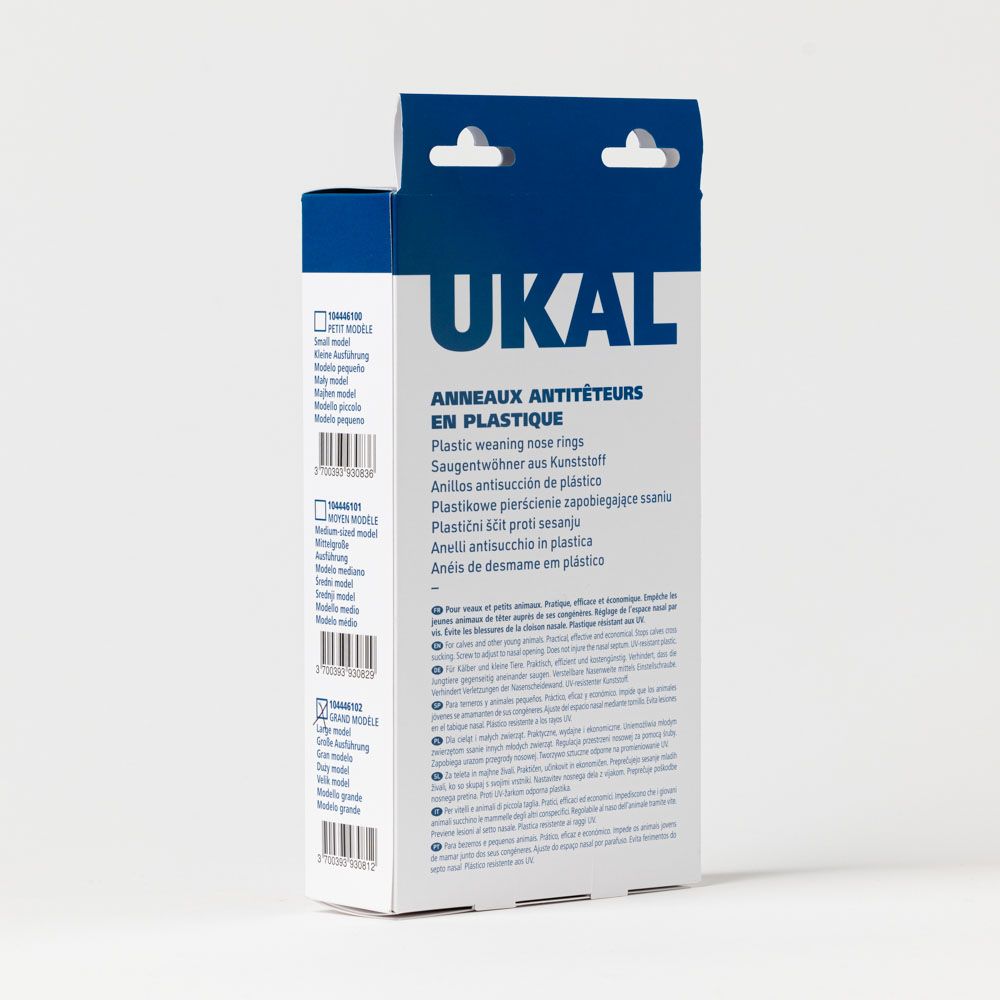 Plastic adjustable calf weaner with spikes, small X5