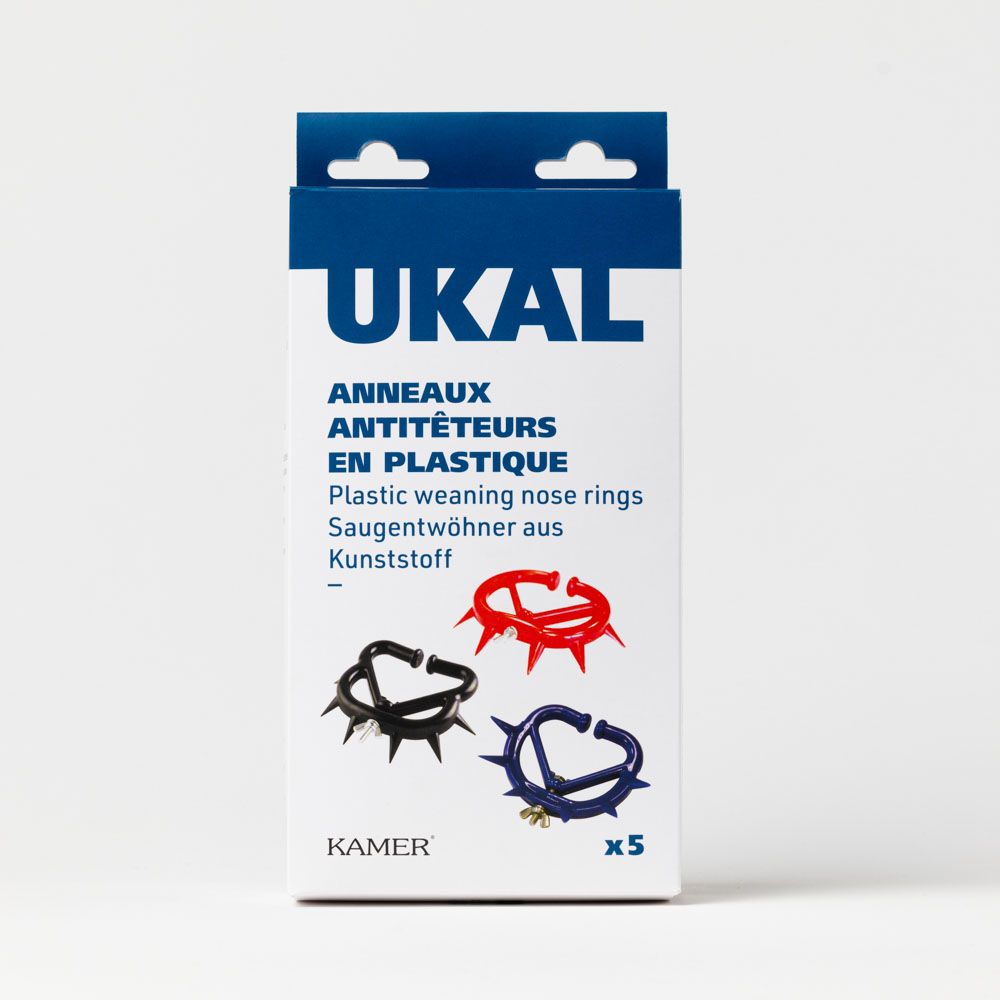 Plastic adjustable calf weaner with spikes, small X5