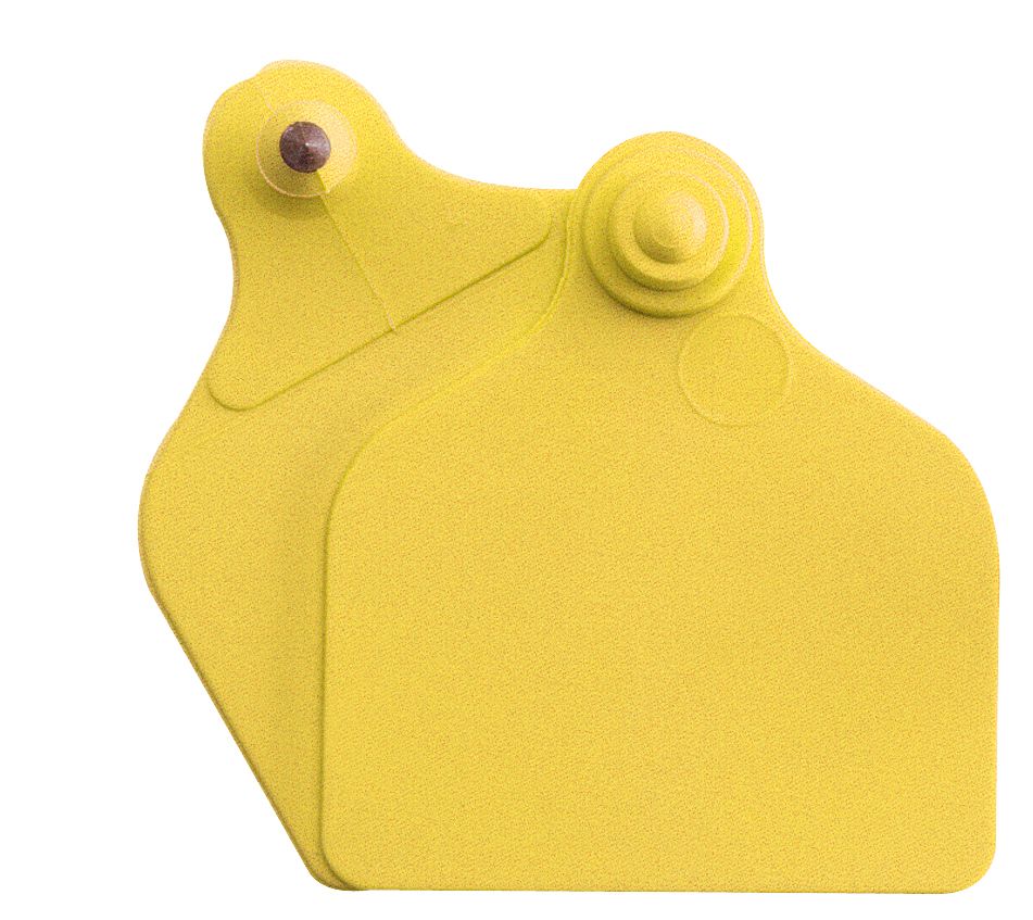 Boucles de marquage Ukal Flex maxi+maxi nue jaune x20