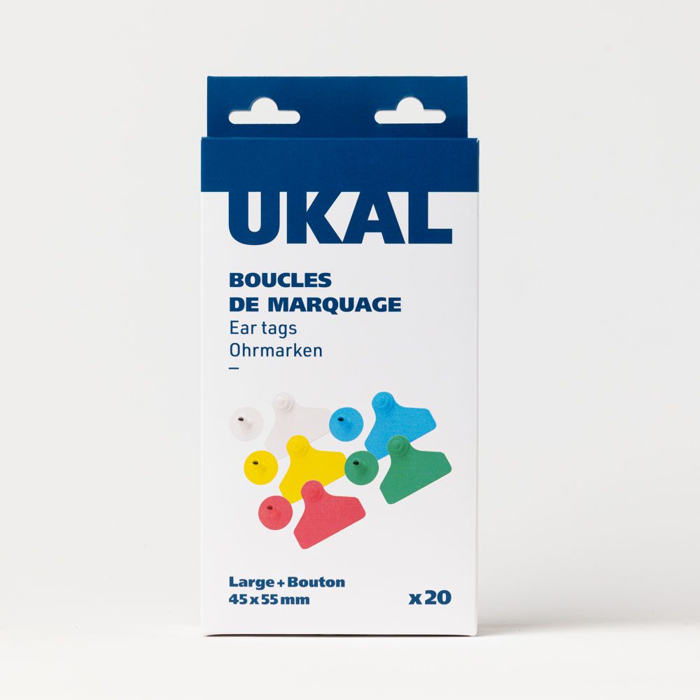 Ukalflex Breit+Knopf Weiss x20