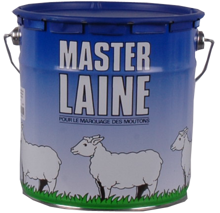 Pot de peinture bleue pour mouton, 4 kg