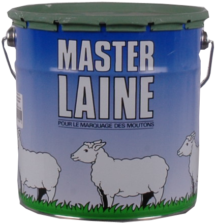 Pot de peinture verte pour mouton, 4 kg