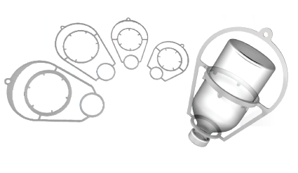 Bottle cradles SIMCRO for 500ml bottle