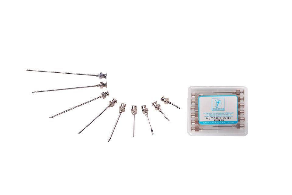 Triple edge stainless steel needles 15 mm/ 1.3 mm