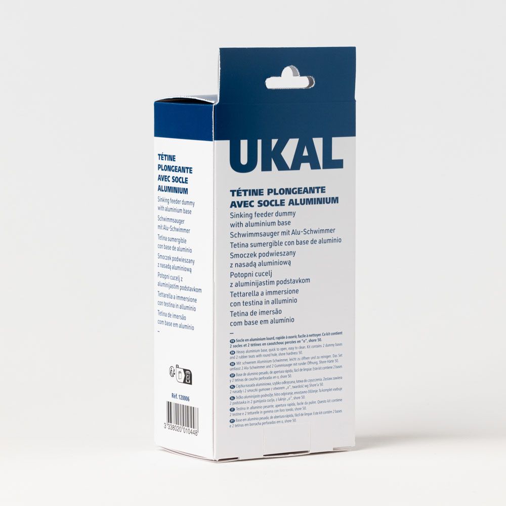 Aluminium calf teat X2