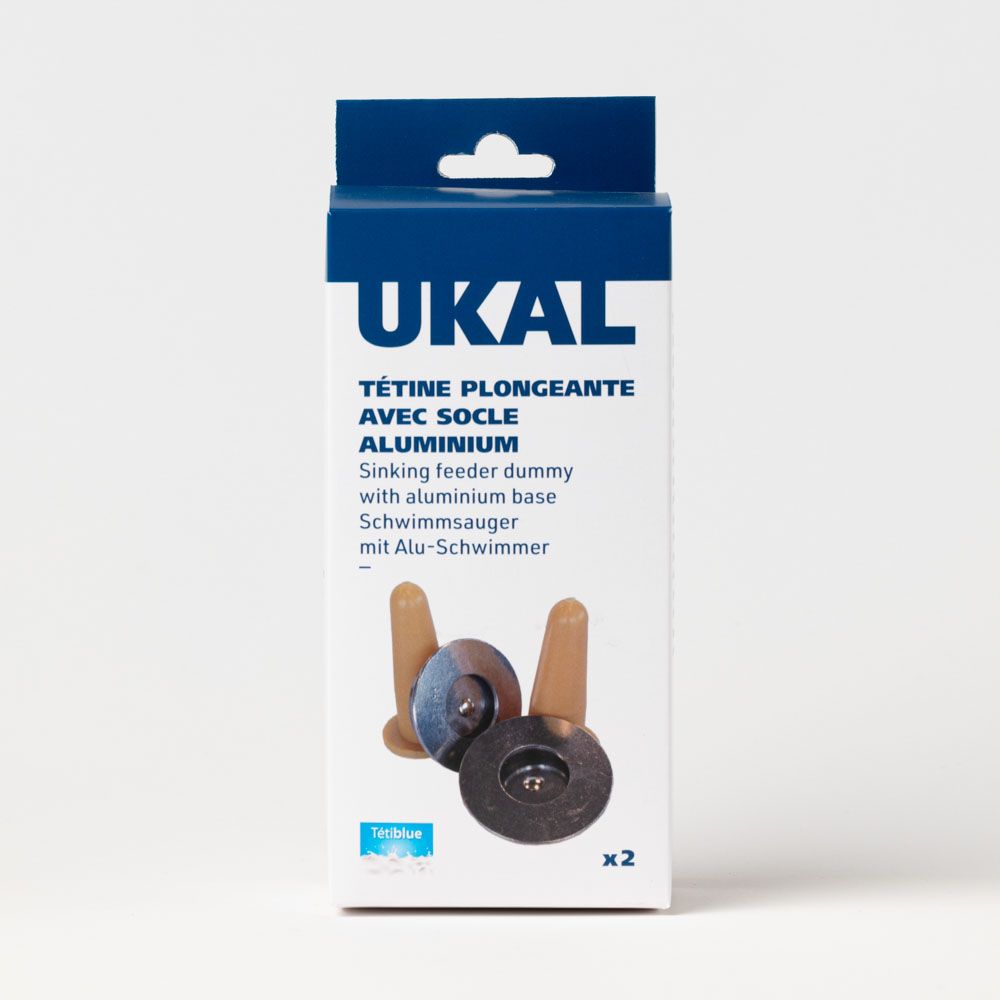 Aluminium calf teat X2