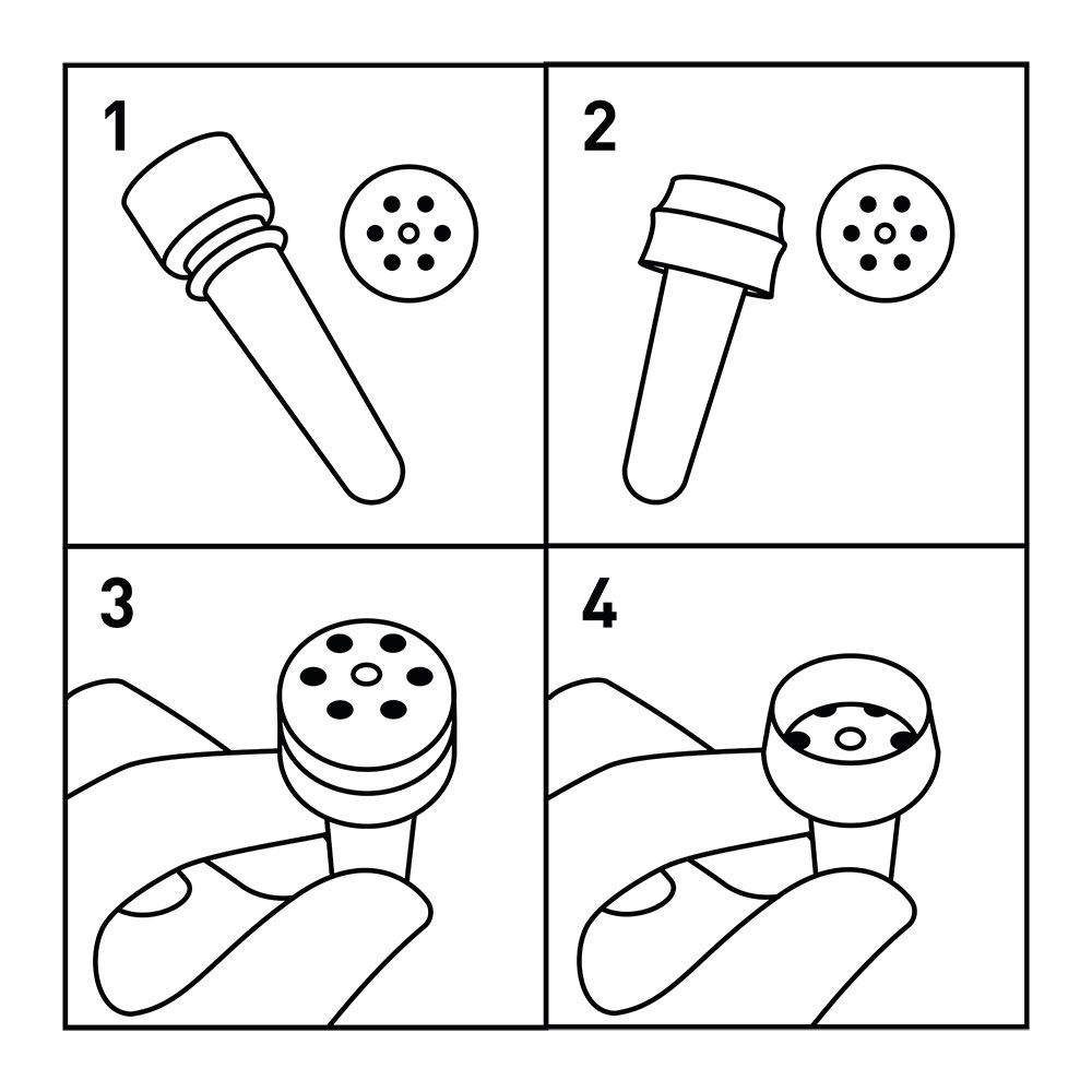 Equipement complet pour multibiberon agneau + 6 tétines + 6 clapets 