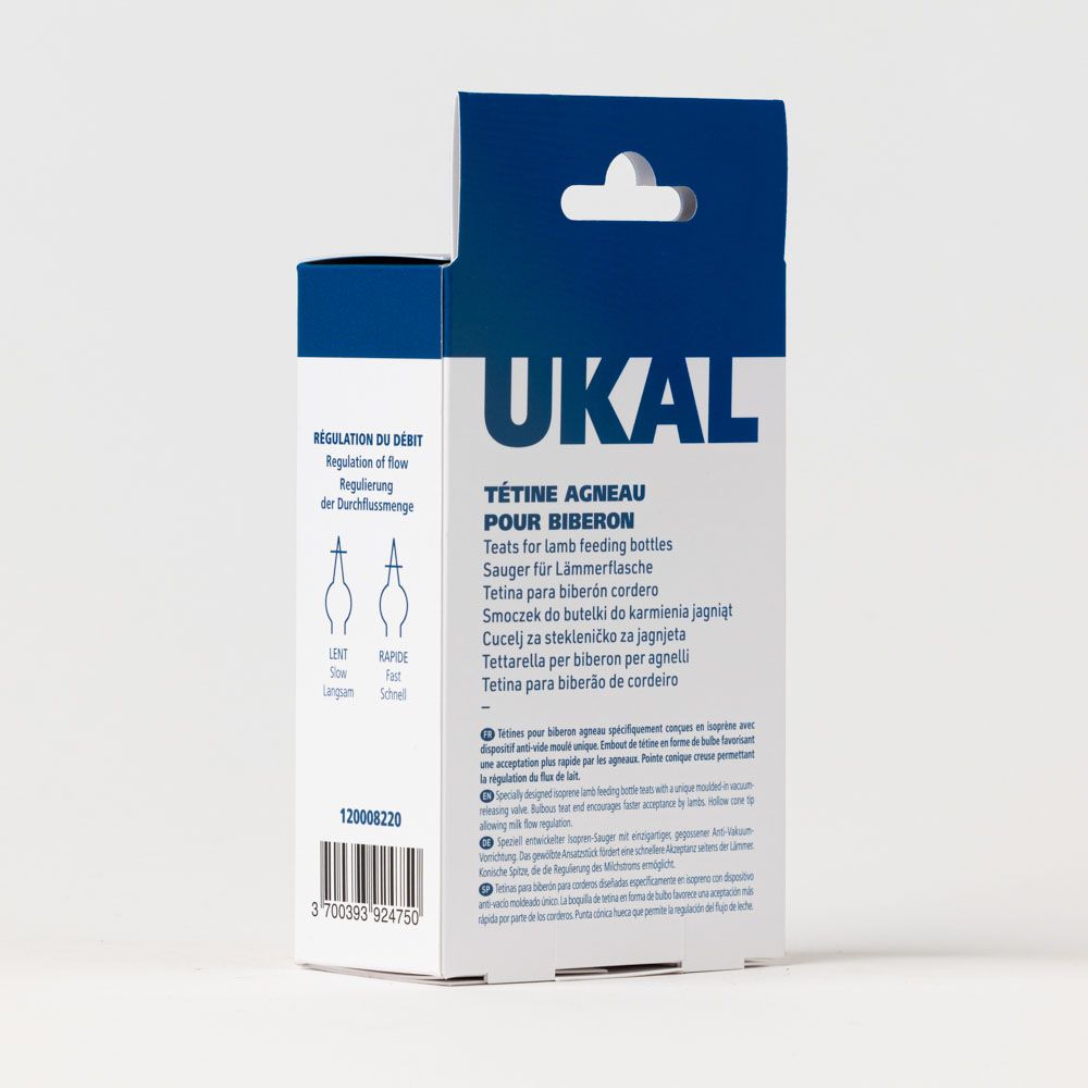 6 tétines pour biberon agneau