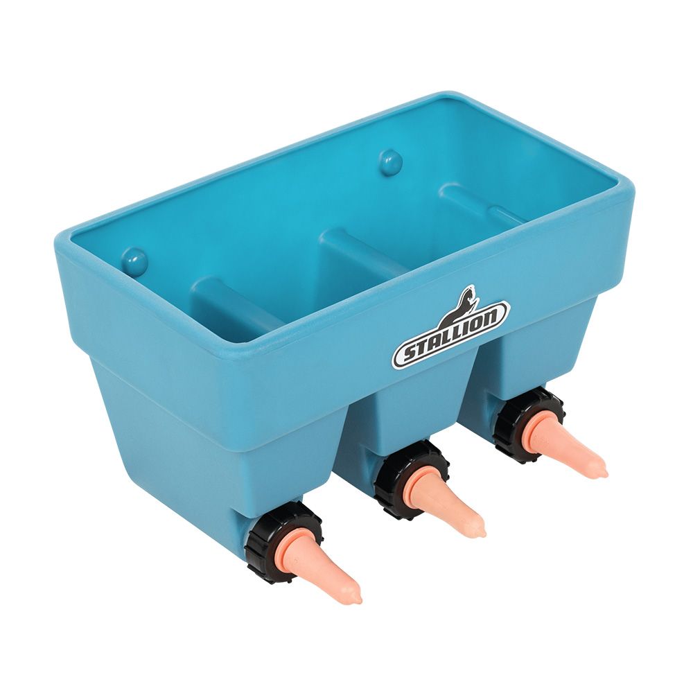 Unterteilte Tränkewanne MM3 mit 3 Trinkplätzen 16L von STALLION