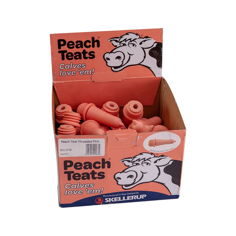 50 Pink Threaded Peach Teat STALLION
