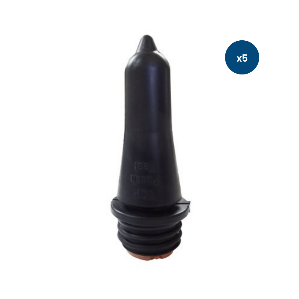 5 Black Threaded Peach Teat STALLION