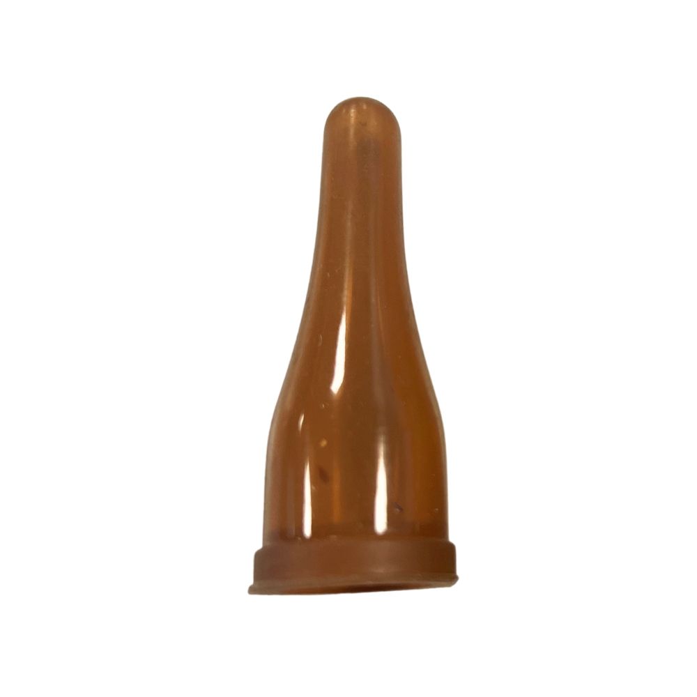 Silicone bottle teat for lamb