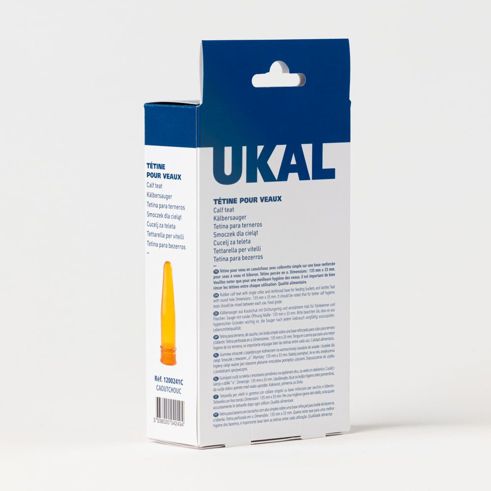 2 Tétines caoutchouc pour veau TETIBLUE