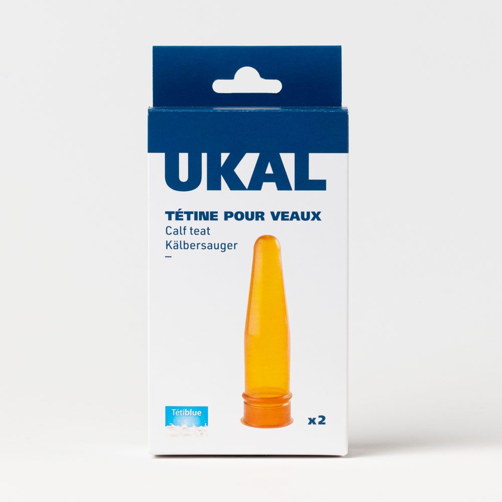 2 Tétines caoutchouc pour veau TETIBLUE