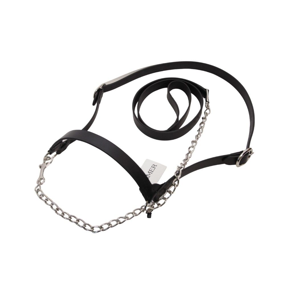 American black leather halter for dairy cows KAMER