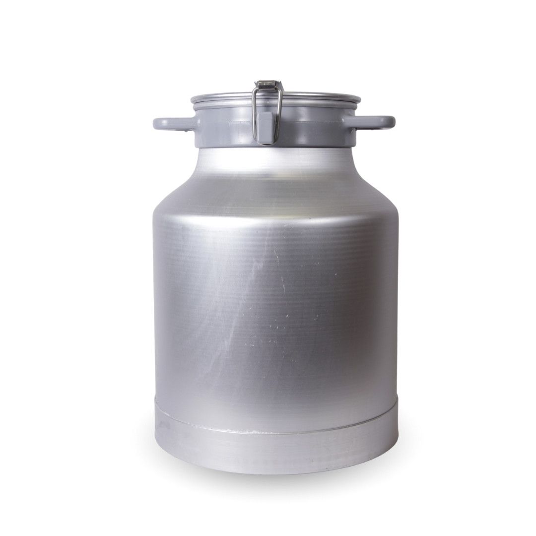 Milchtransportkanne Mit Deckel 20L Aluminium