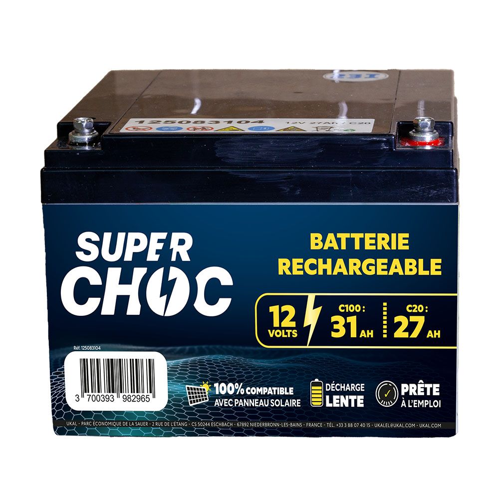 Wiederaufladbare Batterie 12V 31Ah SUPERCHOC 
