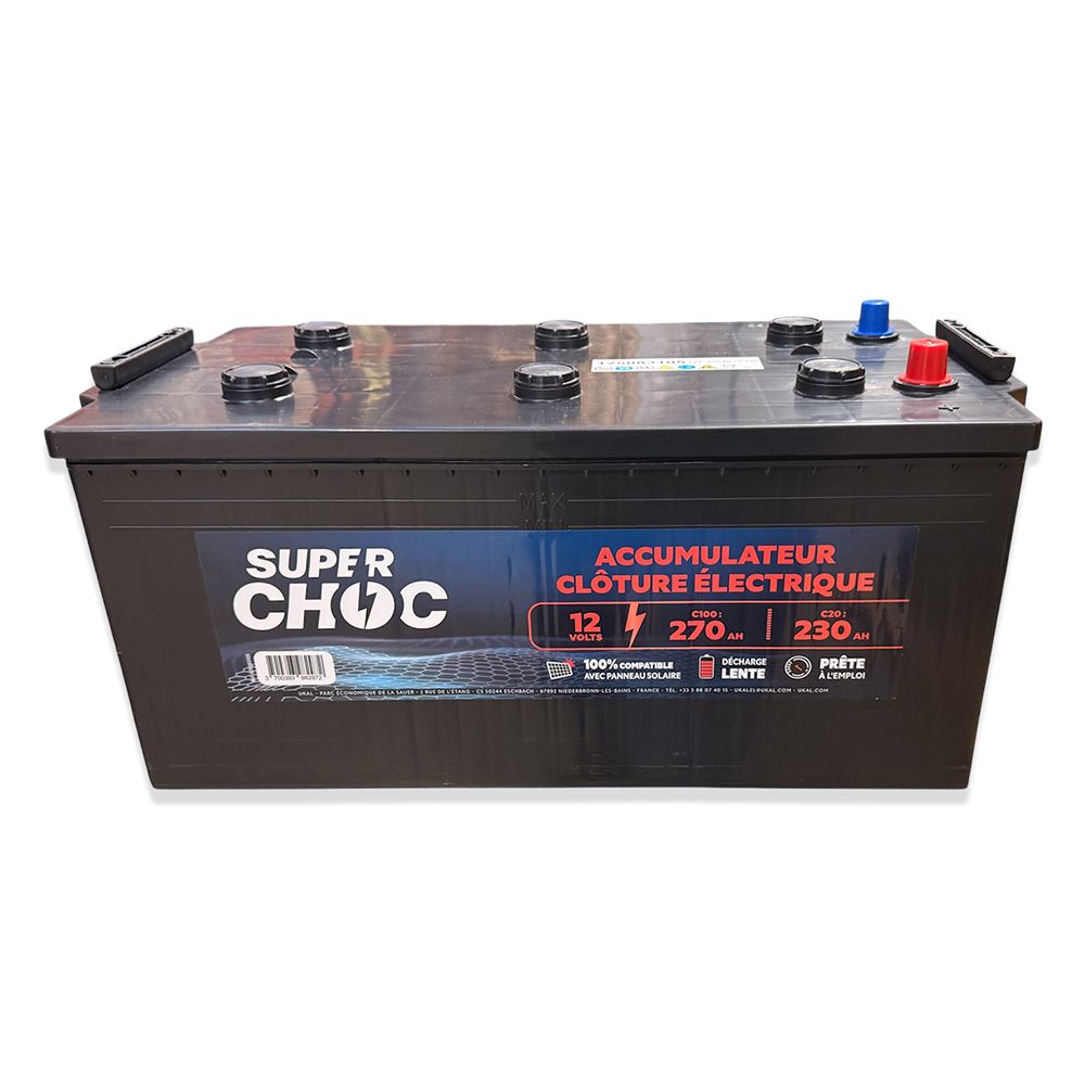Batterie rechargeable 12V 270Ah SUPERCHOC