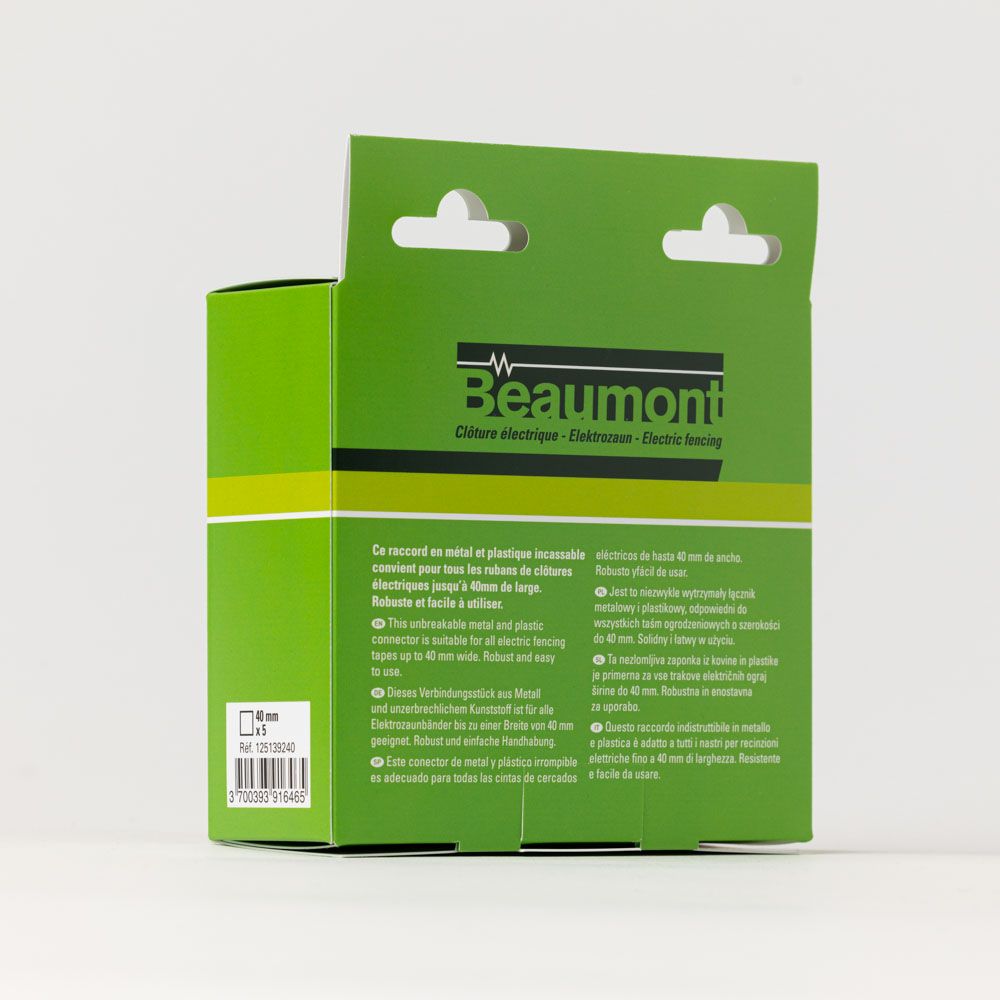 5 Connections for 40 mm tape BEAUMONT