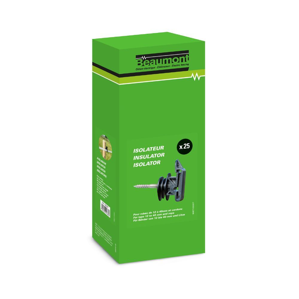 25 Insulators for tape 12 - 40 mm BEAUMONT