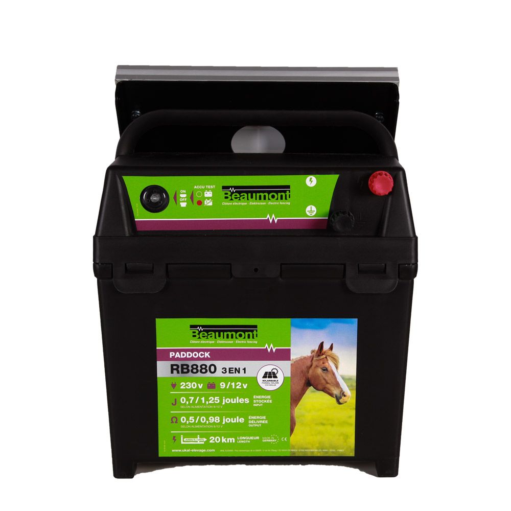 3 In 1 Paddock Rb880 Kombistation Mit Beaumont Solarpanel