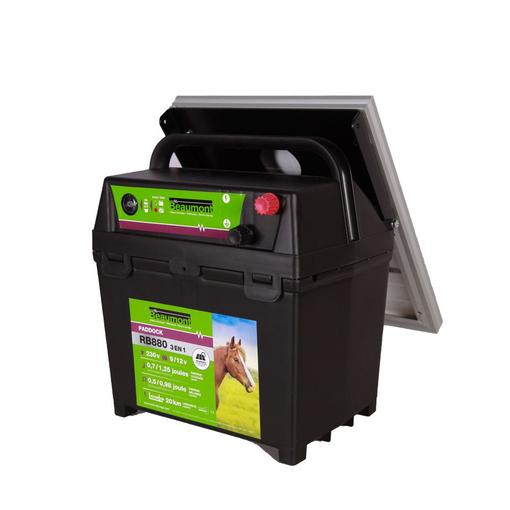 3 In 1 Paddock Rb880 Kombistation Mit Beaumont Solarpanel