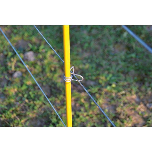 100 Klemmisolatoren für 12mm Rundpfahl