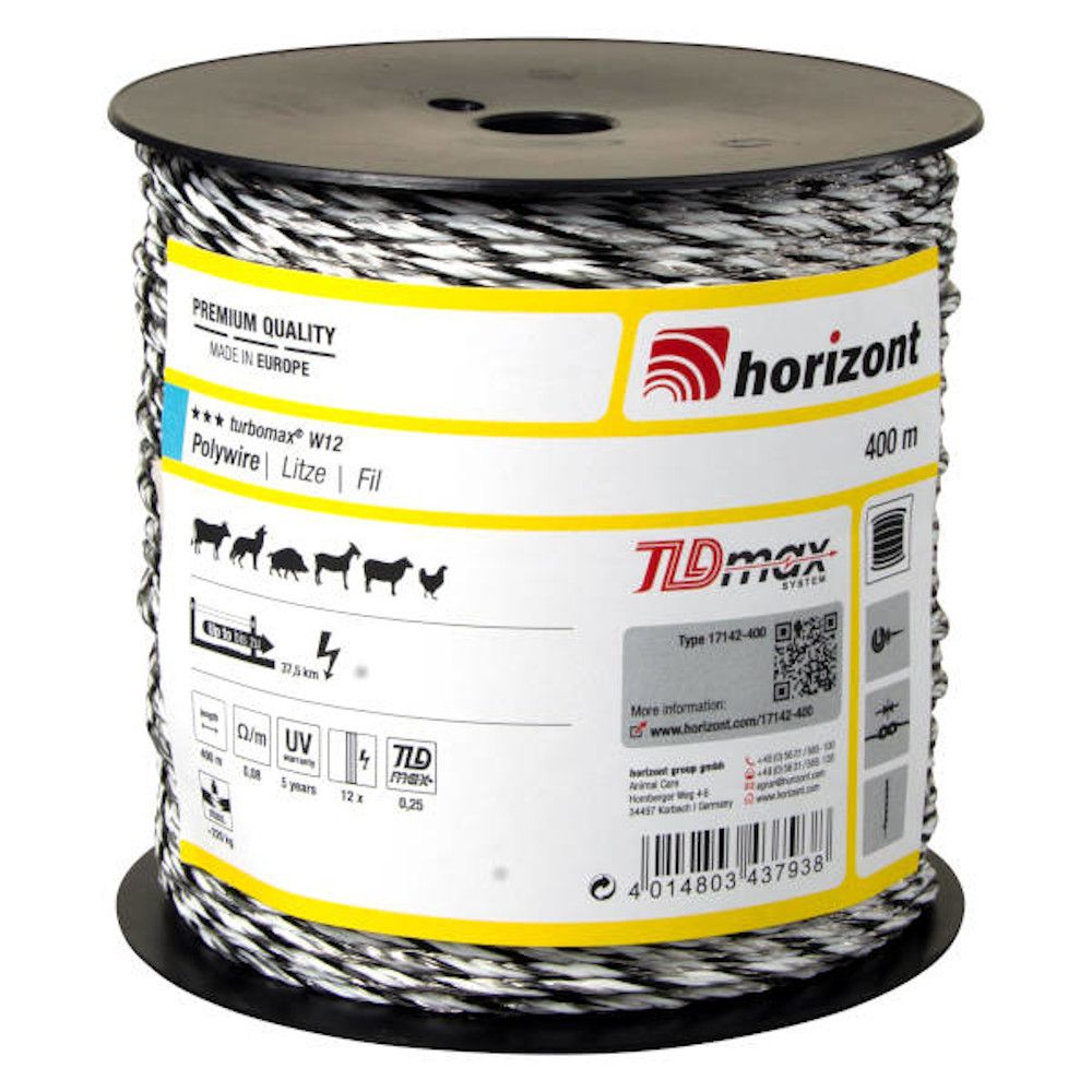 Weidezaunlitze turbomax® W12, 400 m