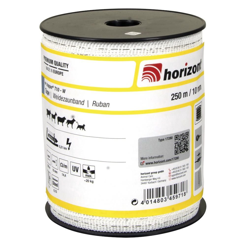 Weidezaunband trapper® T10-W, 250m