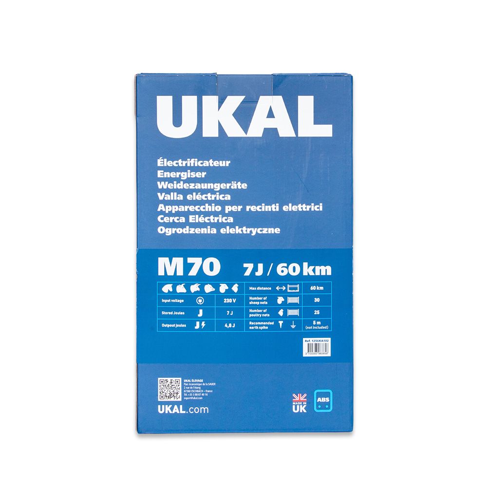 Mains energiser M70 7J/60km UKAL