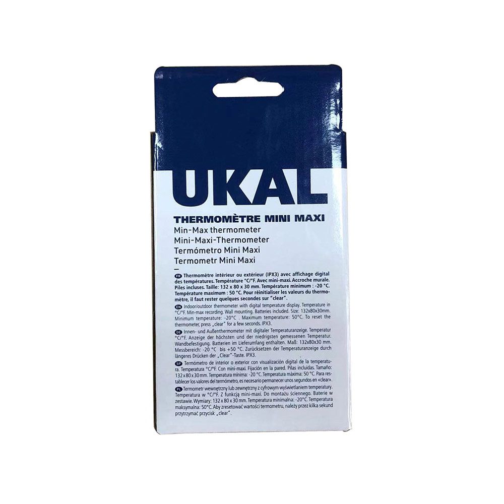 Mini-Maxi Thermometer Weiss UKAL