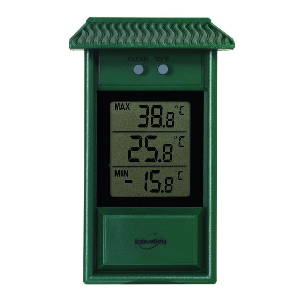Mini-maxi thermometer, analogue