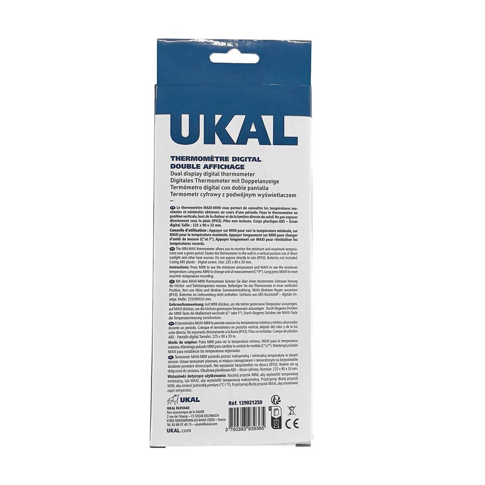 Mini Maxi Thermometer Doppeltes Display