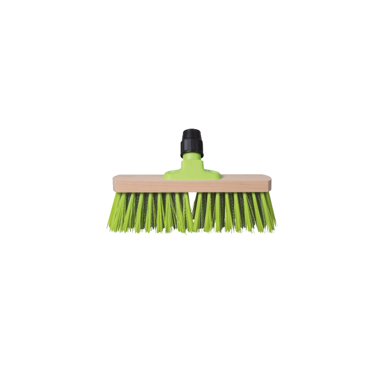 Green scrubbing broom - 29 cm