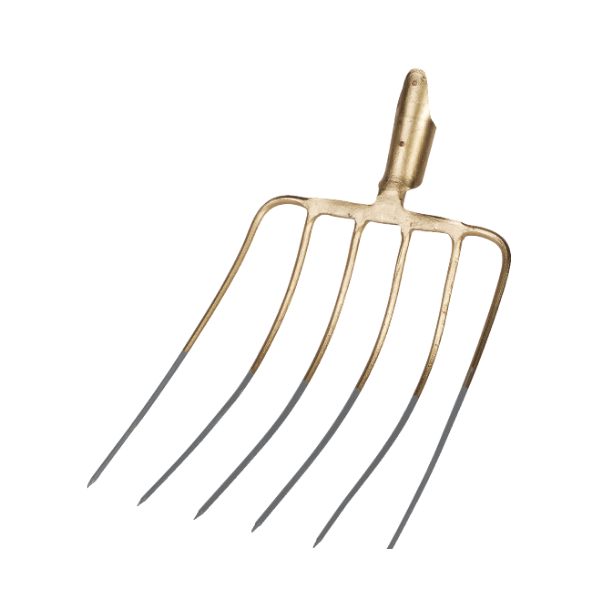 Gabel mit Federdülle 6 Zinken