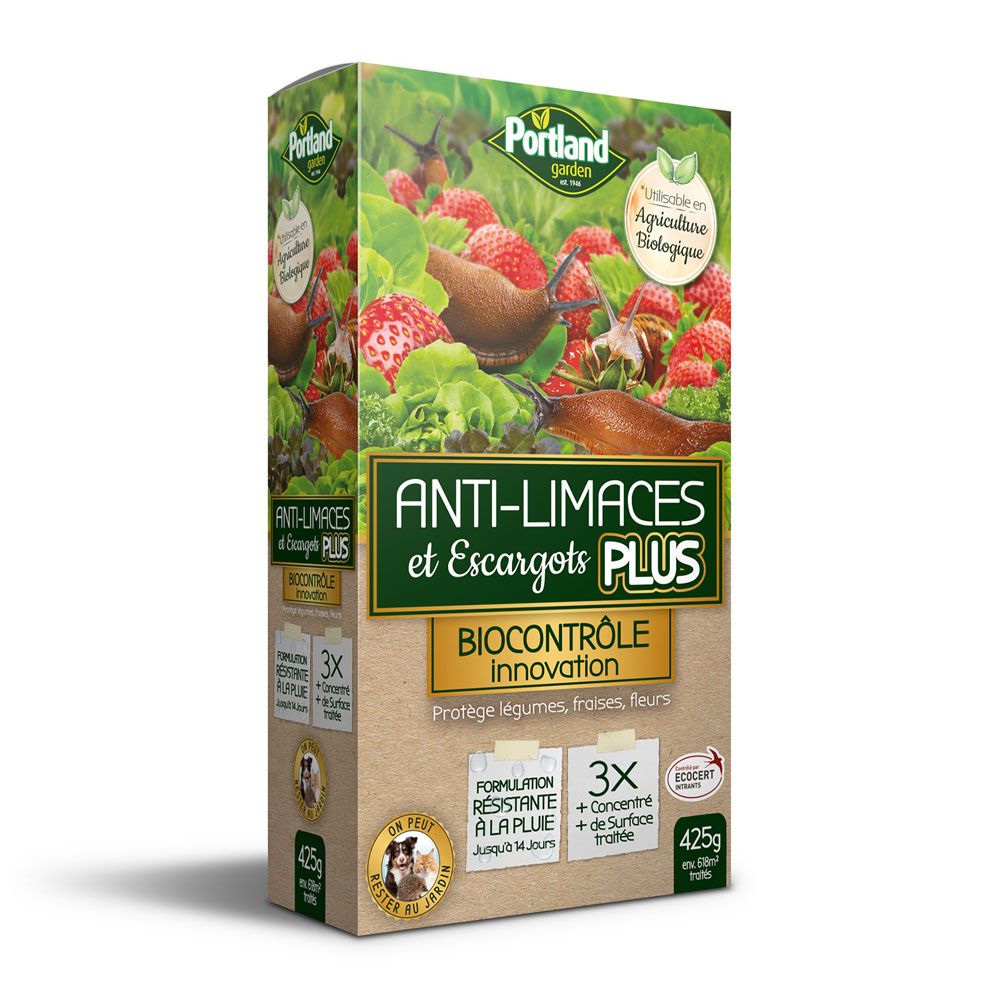 Anti-limaces et escargots PLUS 3% / 425g Portland garden