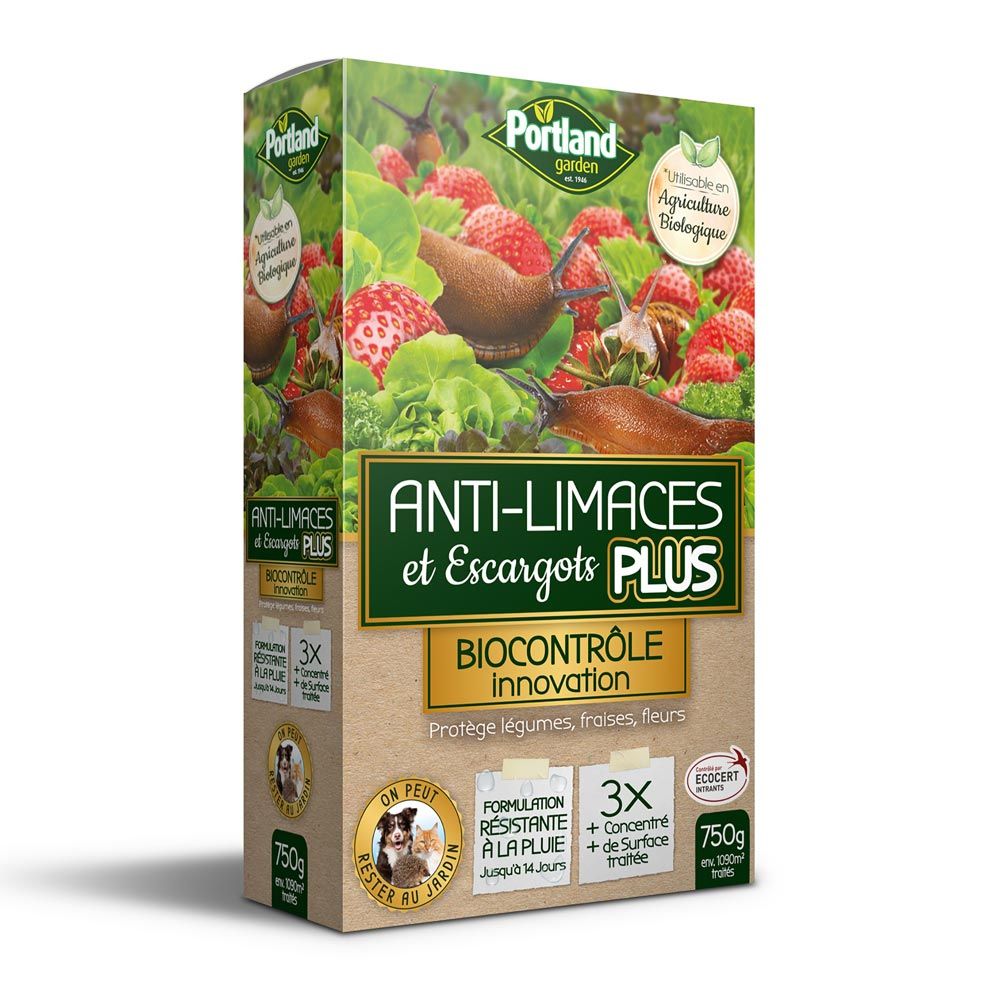 Anti-limaces et escargots PLUS 3% / 750g Portland garden