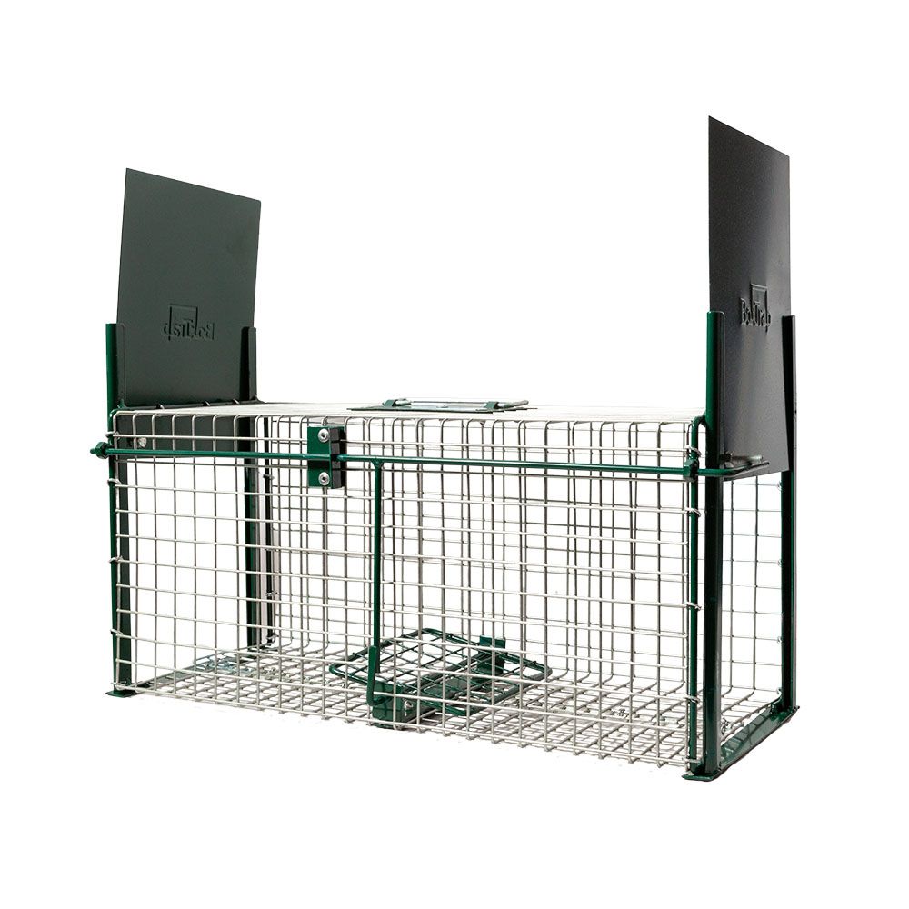 Rat cage with slide, 2 entries, 50 x 21 x 22,5 cm BOXTRAP