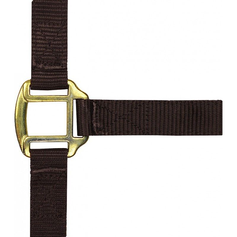 NORTON Leather lined nylon headcollar