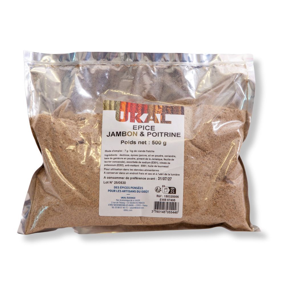 Gewürzmischung für Schinken und trockenen Speck 500 g UKAL