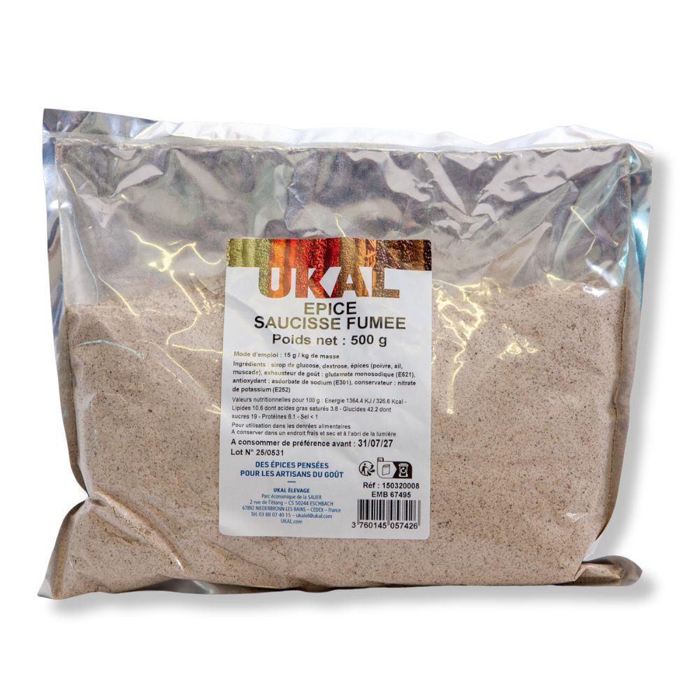 Gewürzmischung für geräucherte Wurst 500 g UKAL