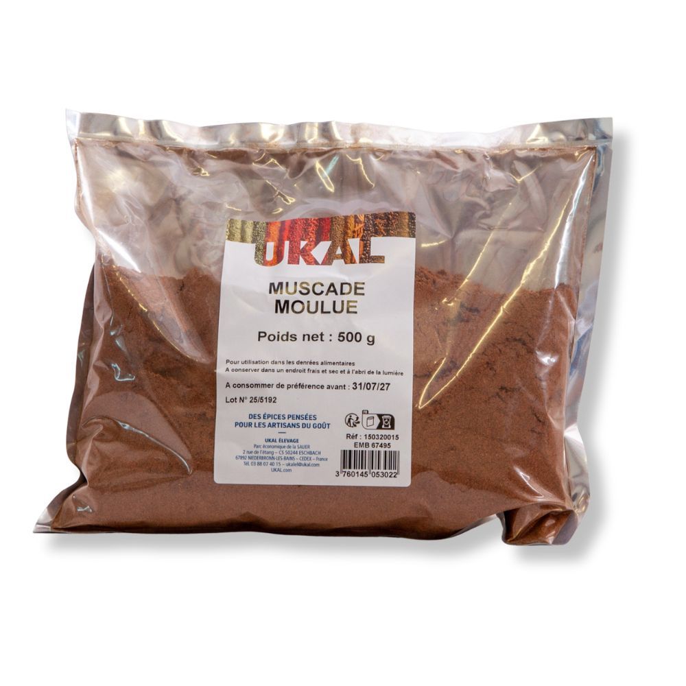Noix de muscade moulue 500 g UKAL