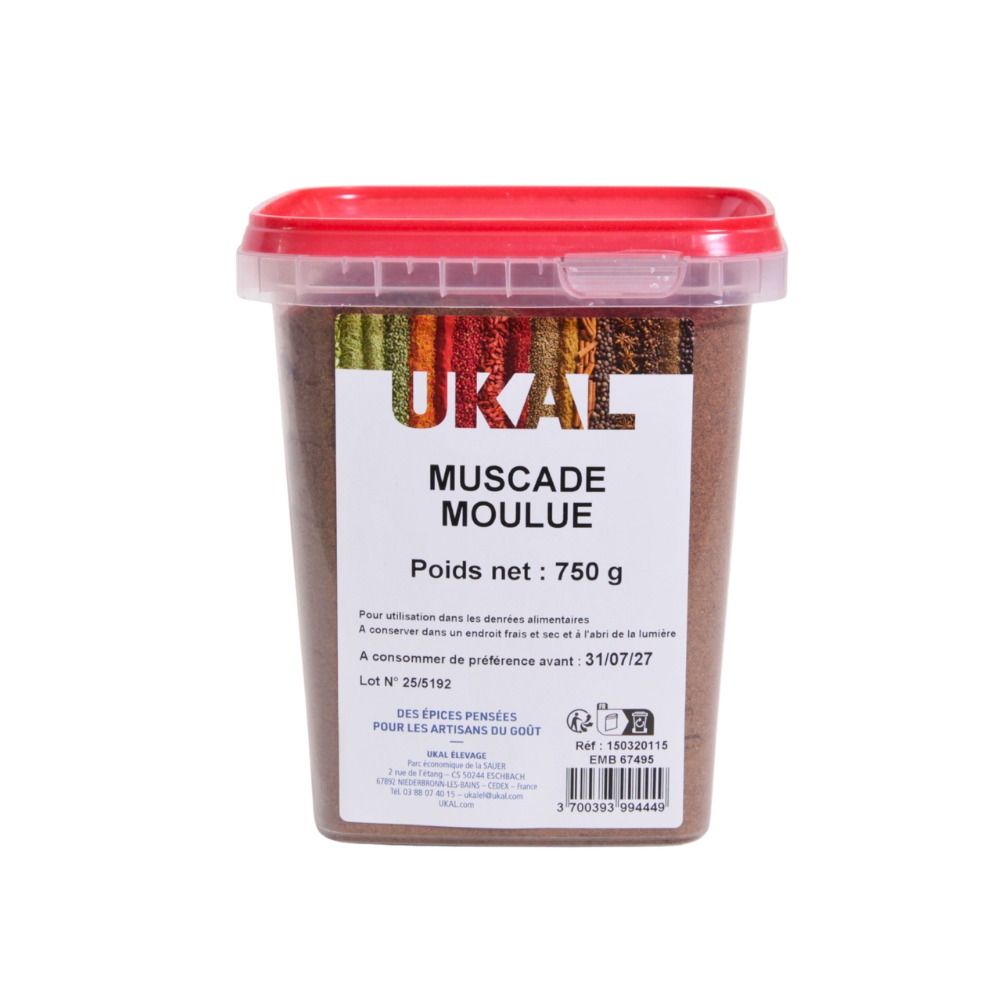 Gemahlene Muskatnuss 750 g UKAL