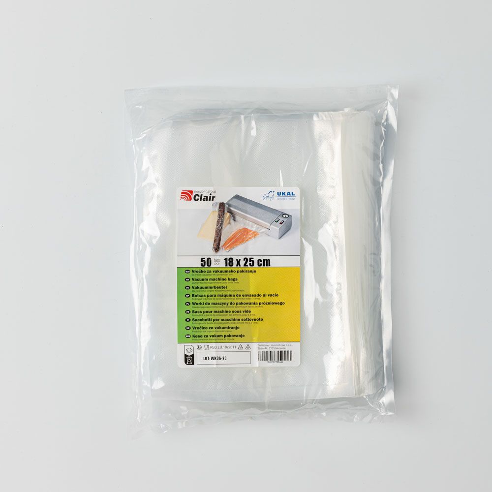 50 vacuum bags 18x25 cm
