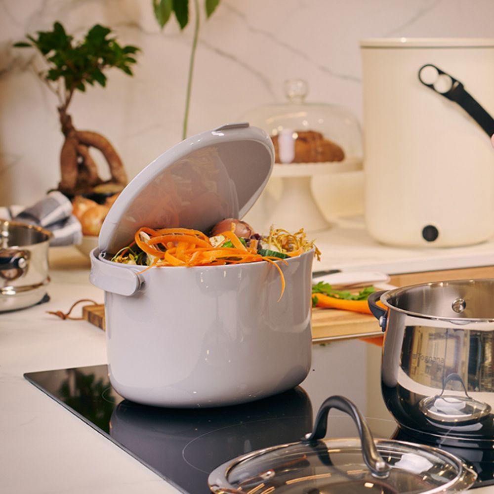 Poubelle à compost ORGANKO DAILY 3,3L gris clair SKAZA