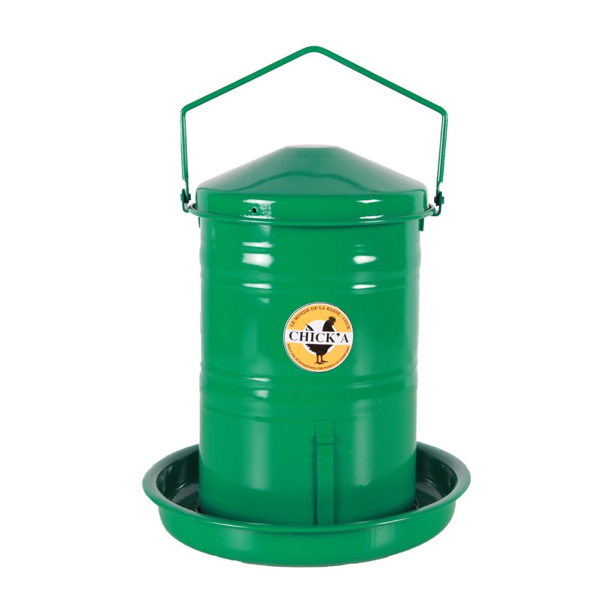 Enamelled feeder hopper using rack and pinion 5L