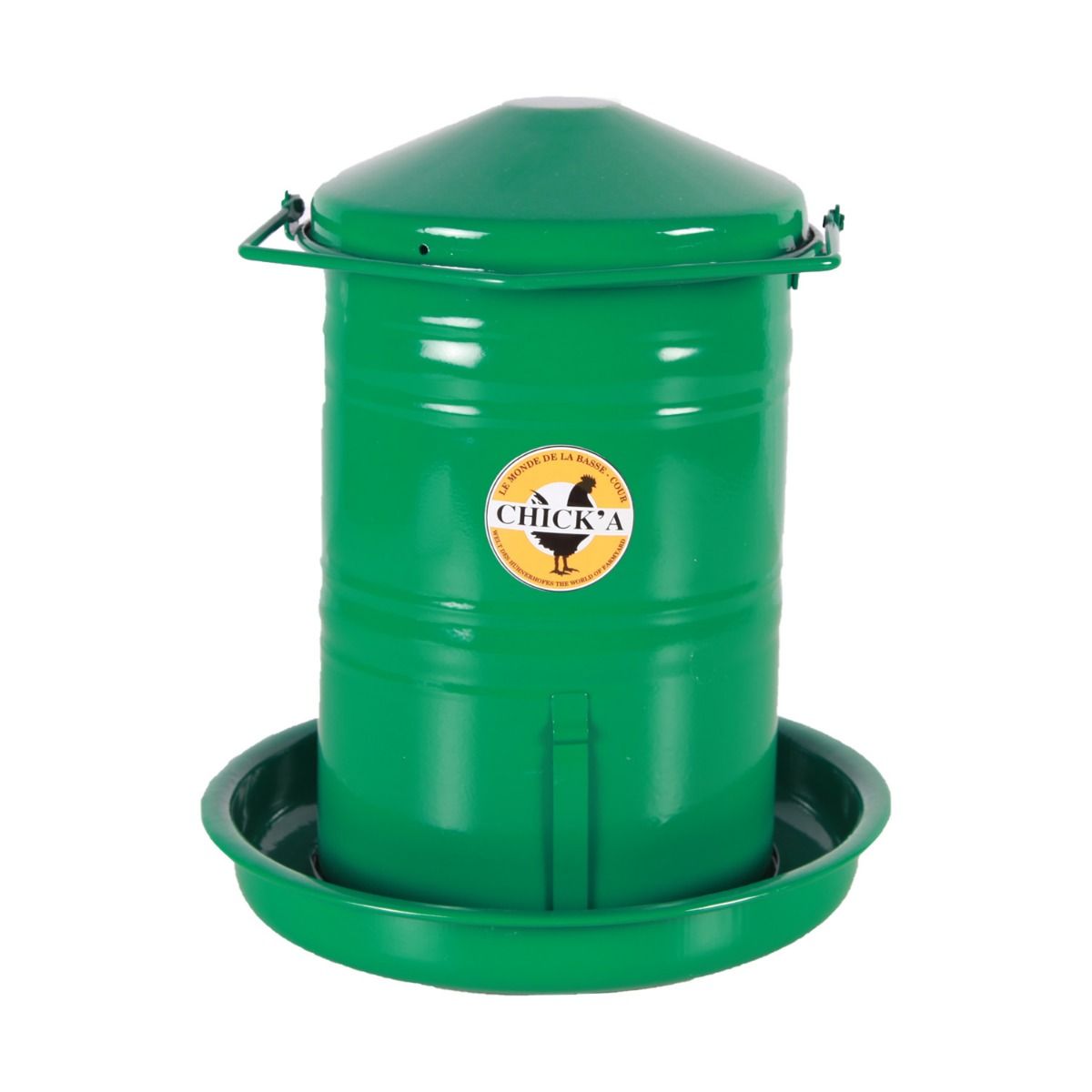 Enamelled feeder hopper using rack and pinion 5L